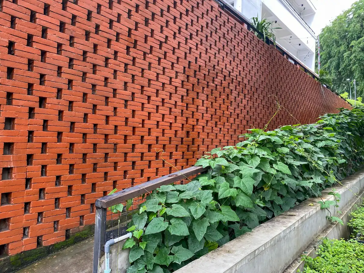 Brick Roster Wall Fence